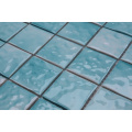 300X300 Elegant Ice Crack Sky Blue Mosaic Tiles Bathroom